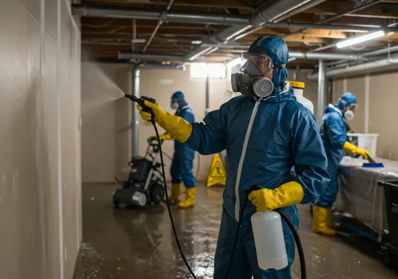 Basement Sanitization and Antimicrobial Treatment process in Shandon, CA